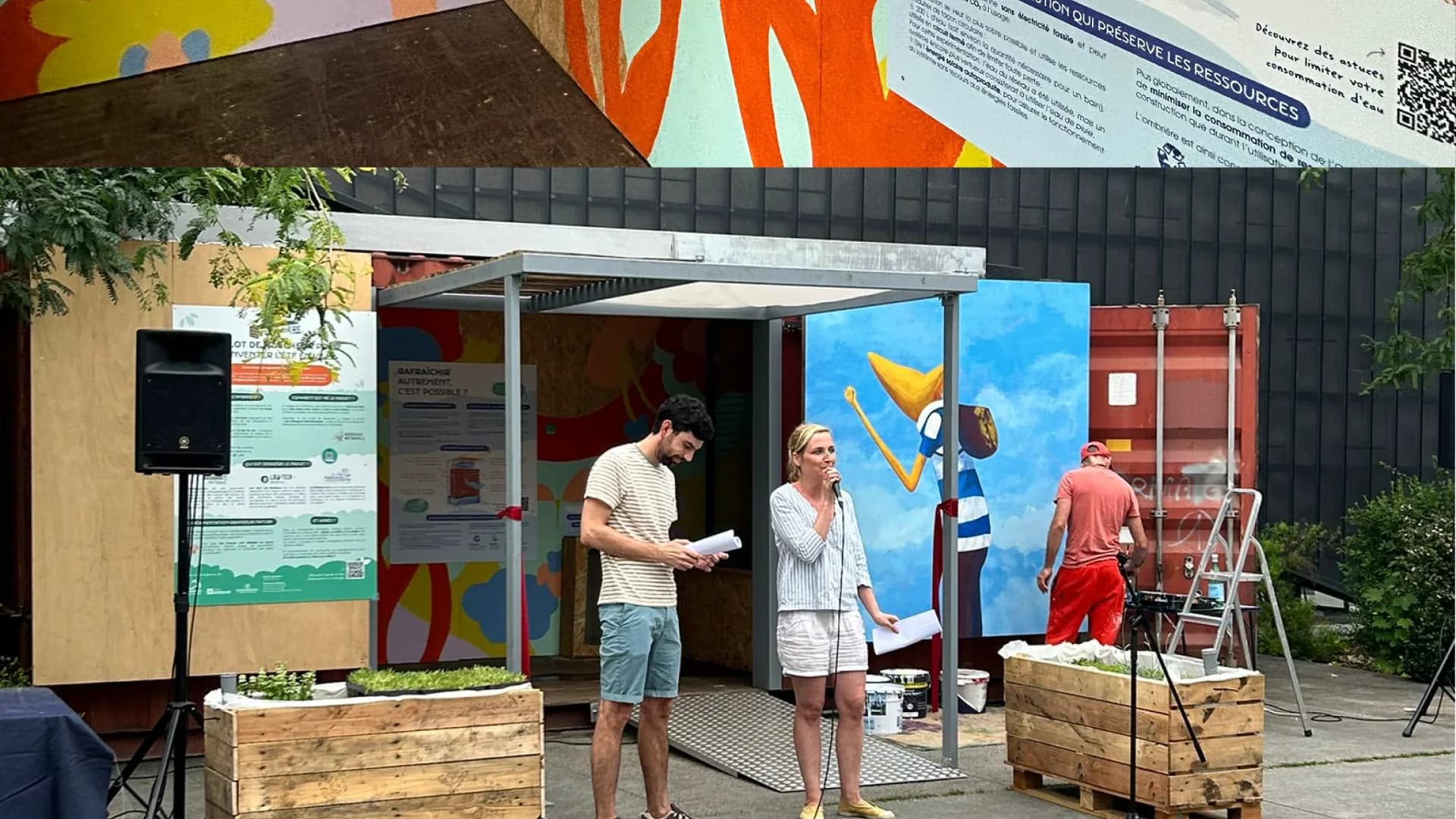 Panneau d'exposition L'Ombrière
